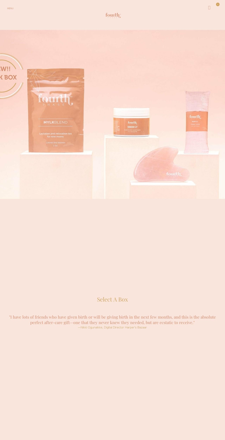 fourthphasebox.com shopify website screenshot