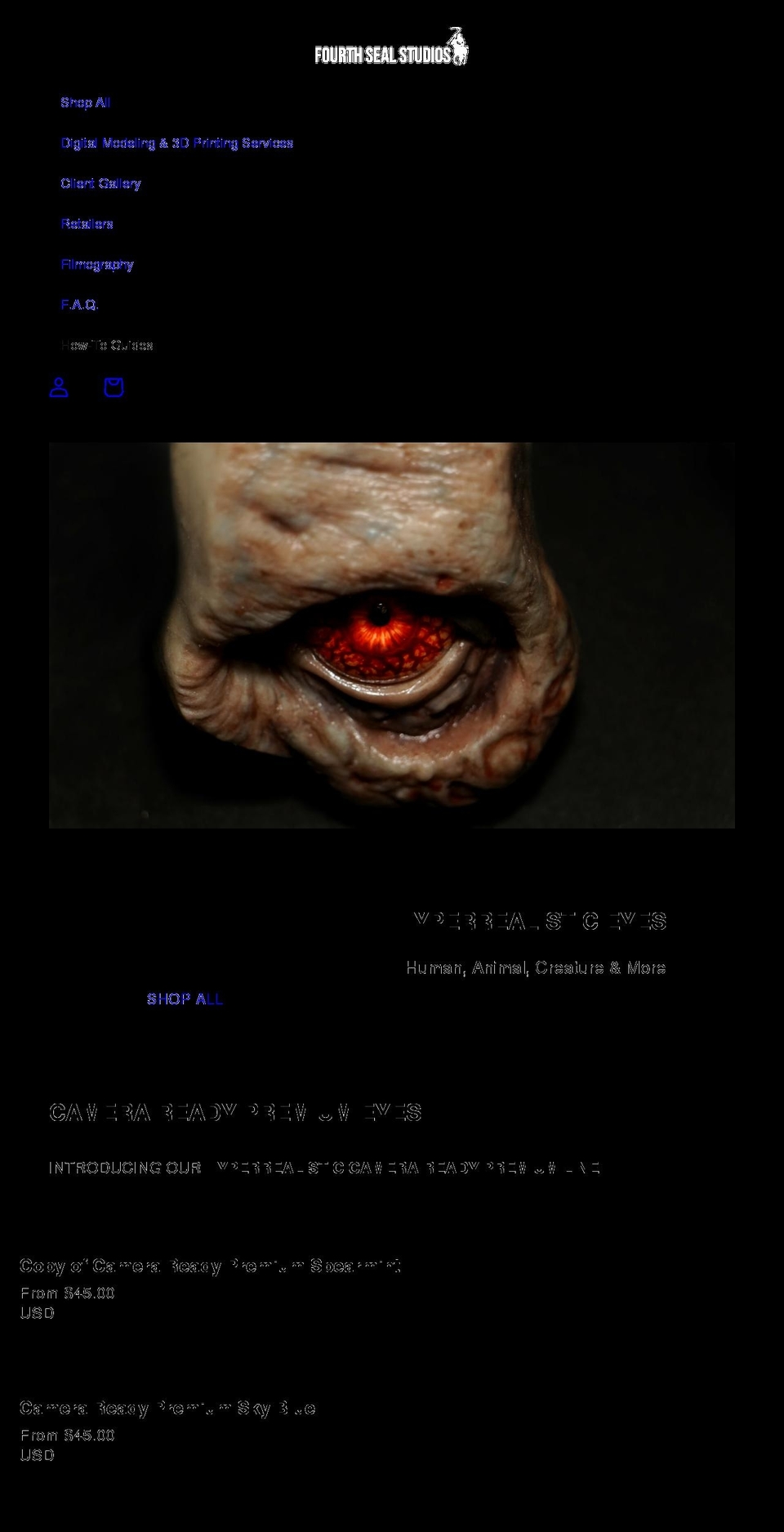 fourthsealstudios.com shopify website screenshot