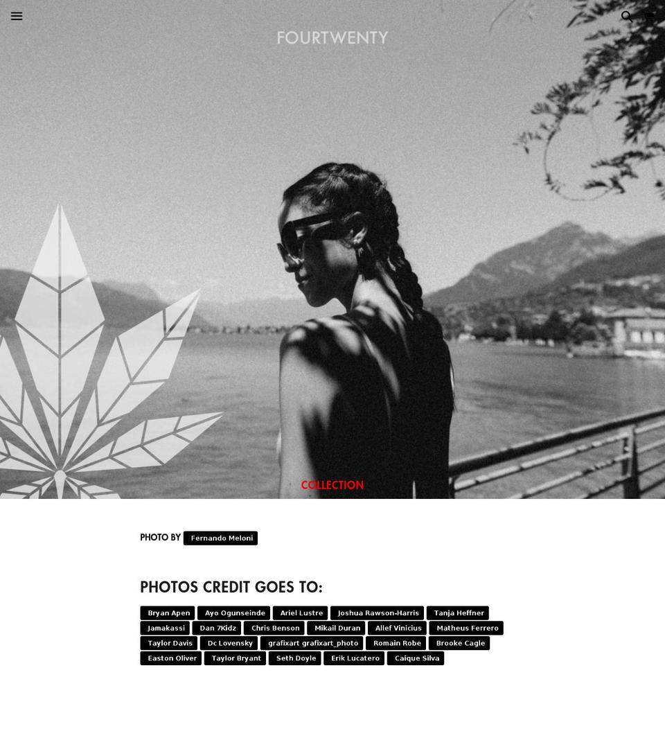fourtwentybyfarzin.com — Shopify storefront screenshot