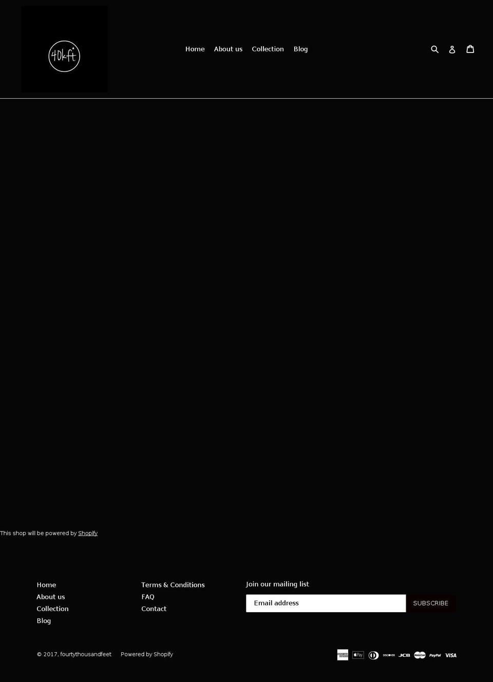 fourtythousandfeet.com shopify website screenshot