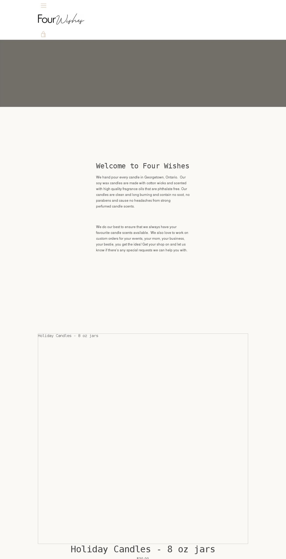 fourwishes.ca shopify website screenshot