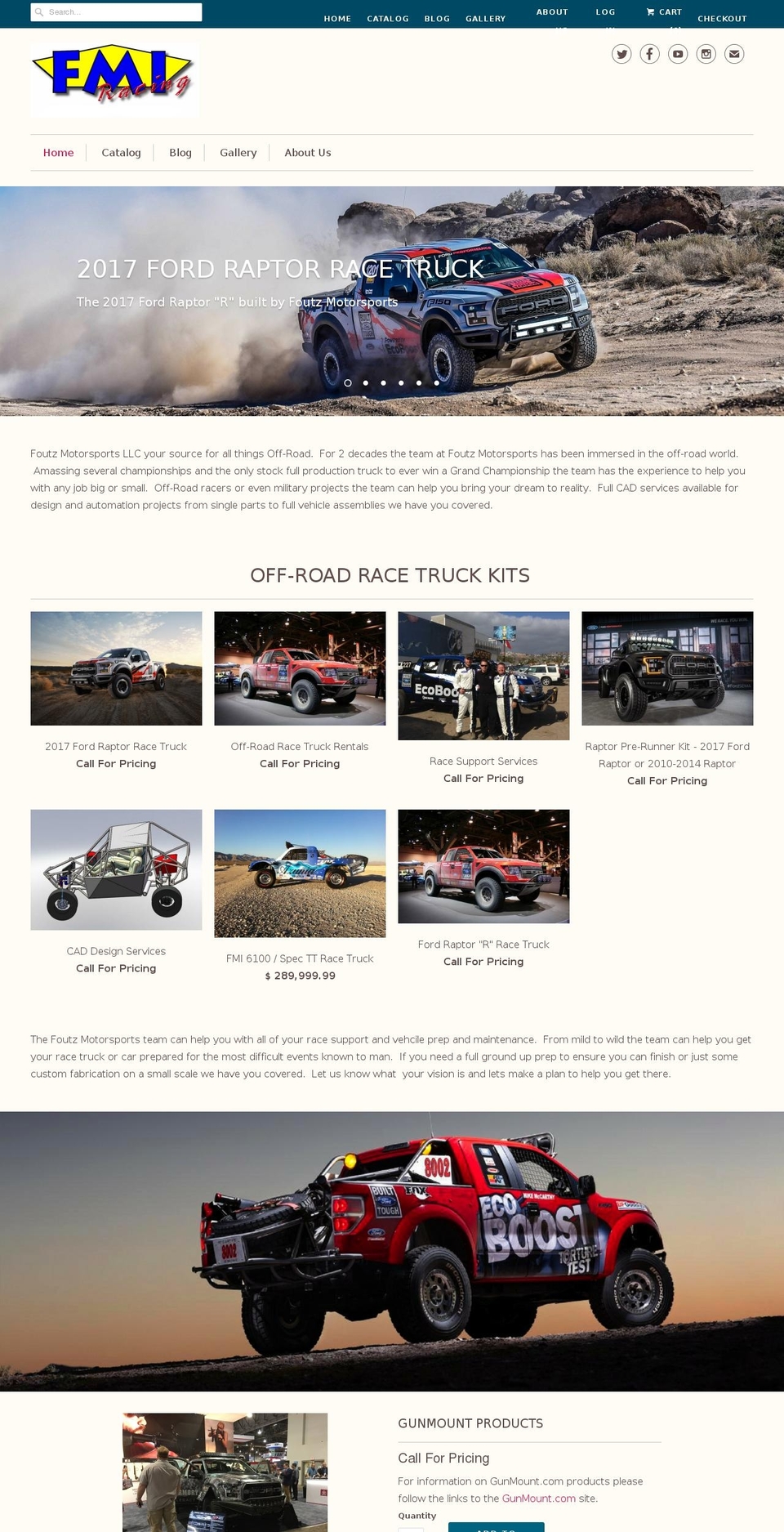 foutzmotorsports.com shopify website screenshot