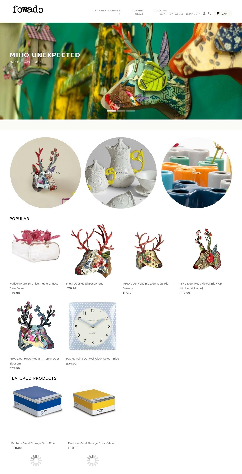 fowado.com shopify website screenshot