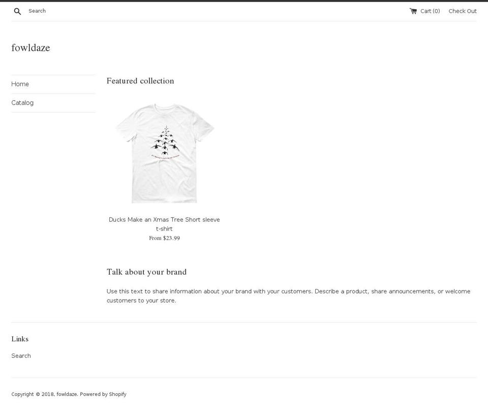 fowldaze.com — Shopify storefront screenshot
