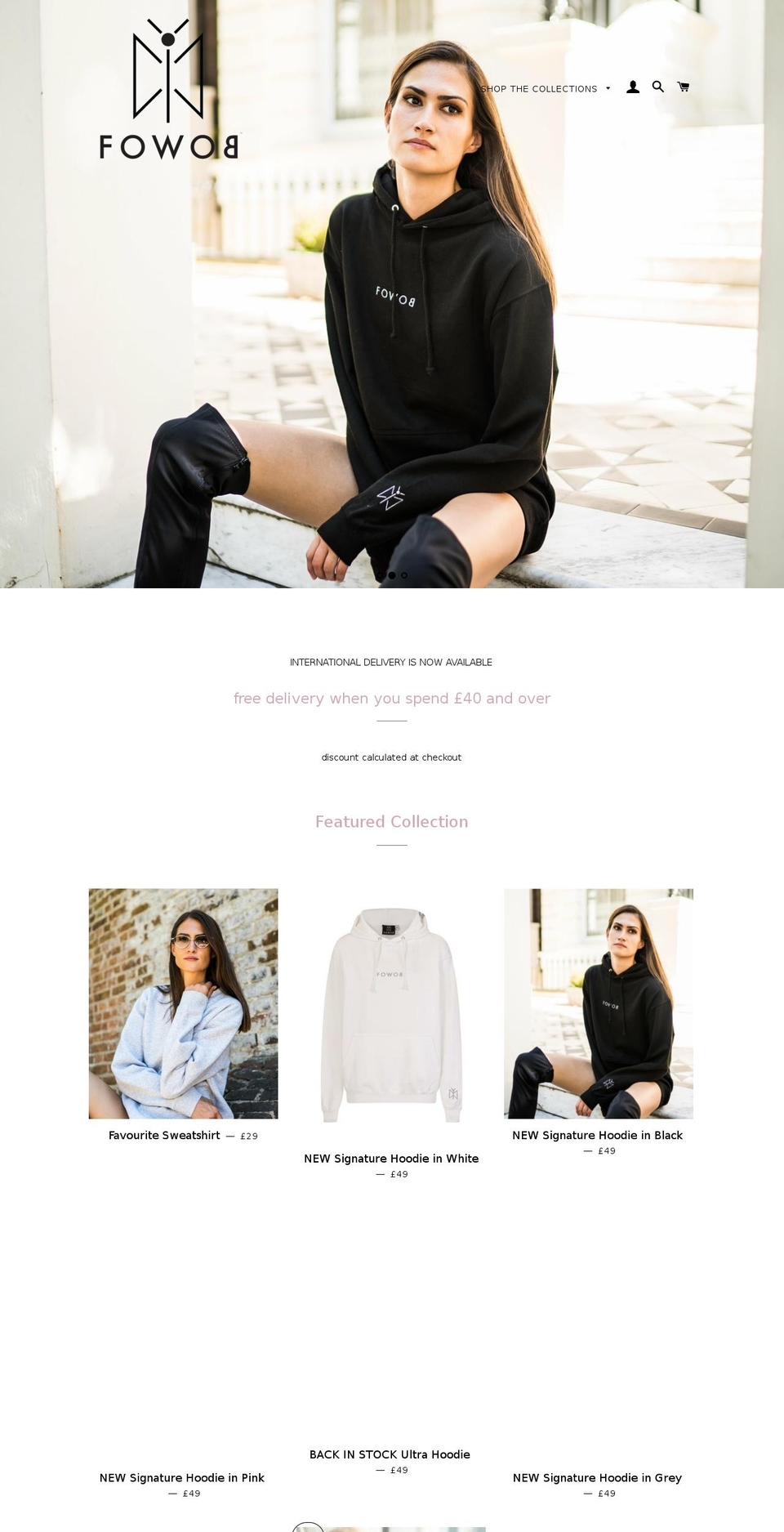 fowob.com — Shopify storefront screenshot
