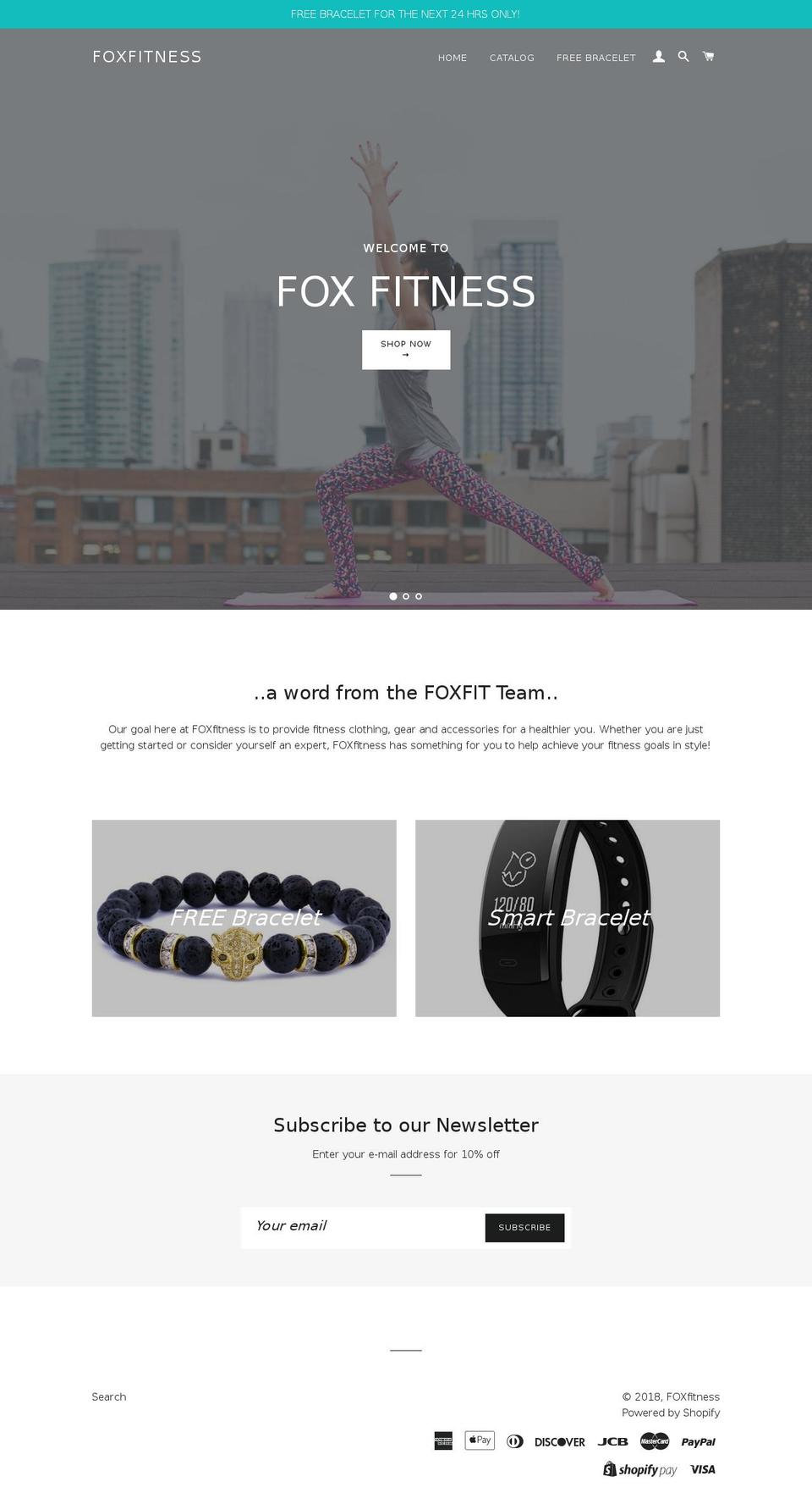 fox-fit.com — Shopify storefront screenshot