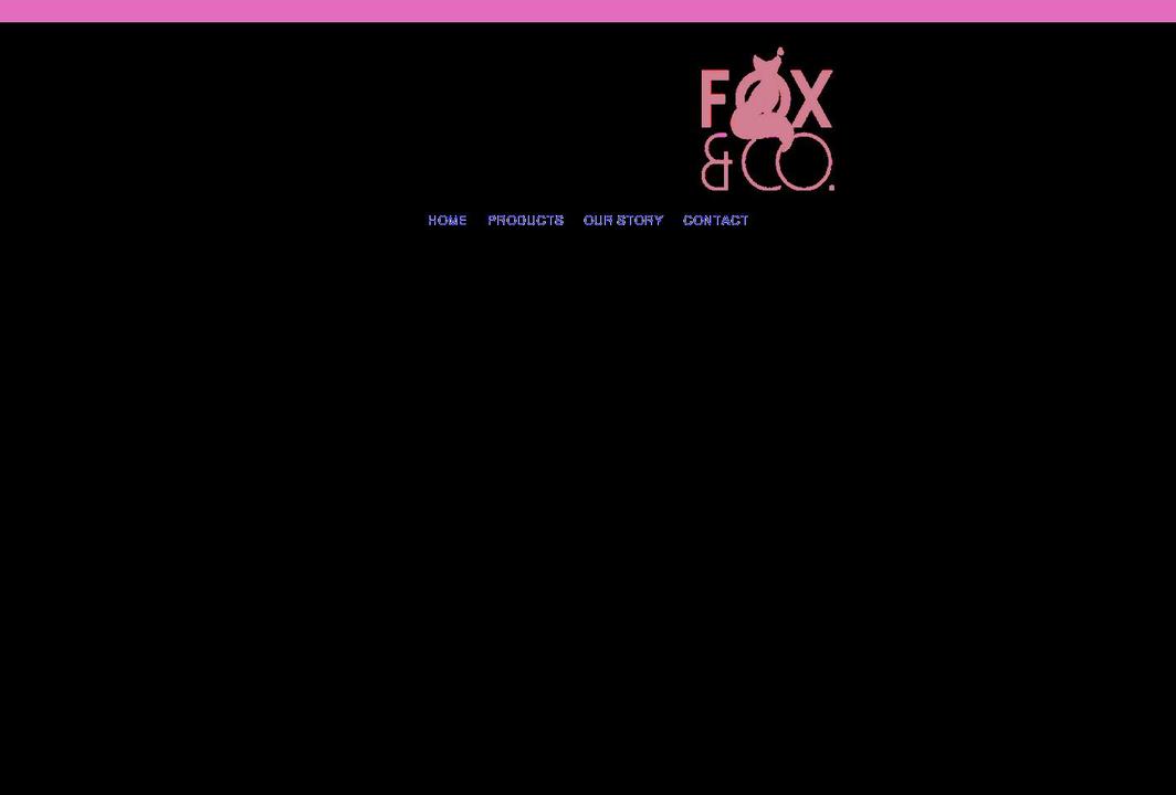foxandcobeauty.com shopify website screenshot