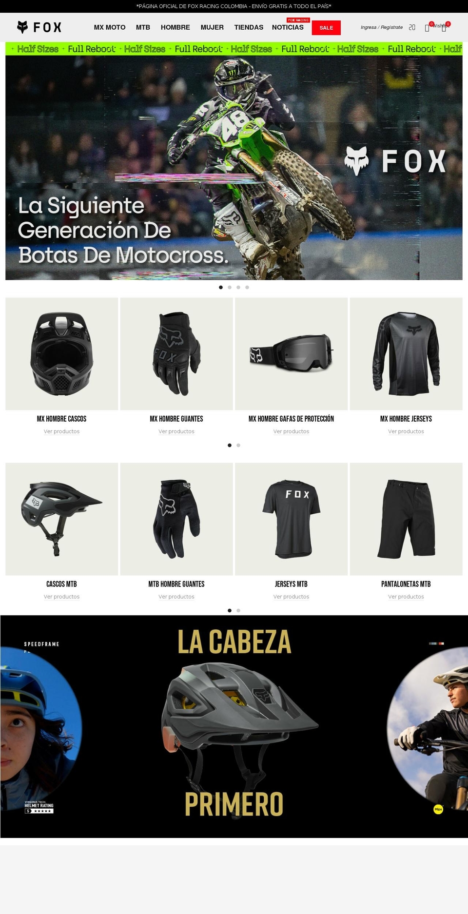 foxcolombia.co shopify website screenshot