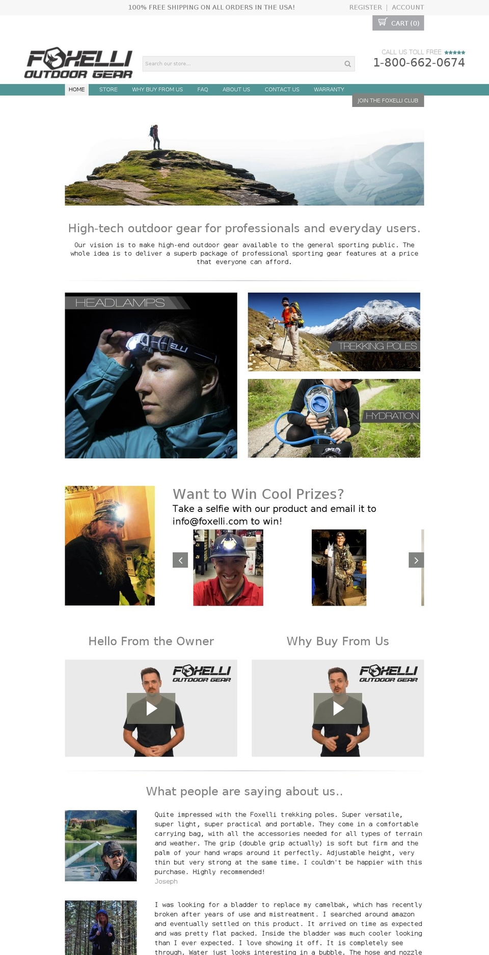 foxelli.com shopify website screenshot