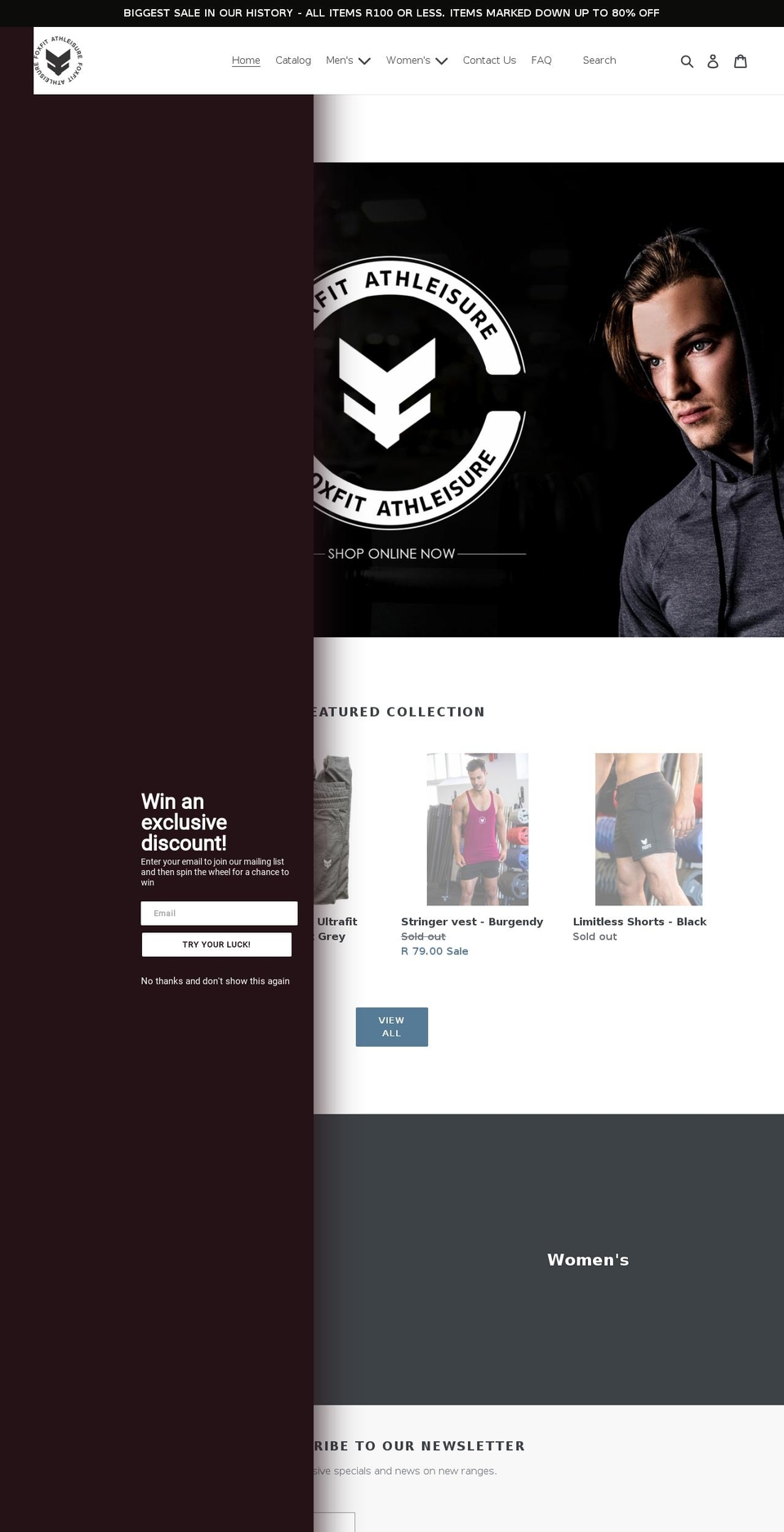 foxfitathleisure.com shopify website screenshot