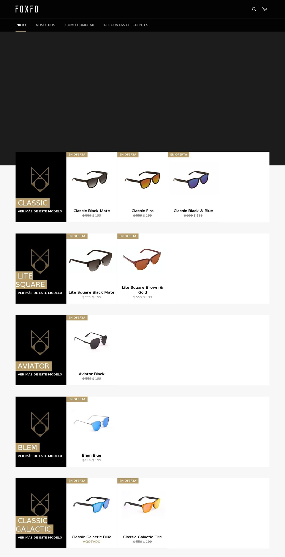 foxfoco.com — Shopify storefront screenshot