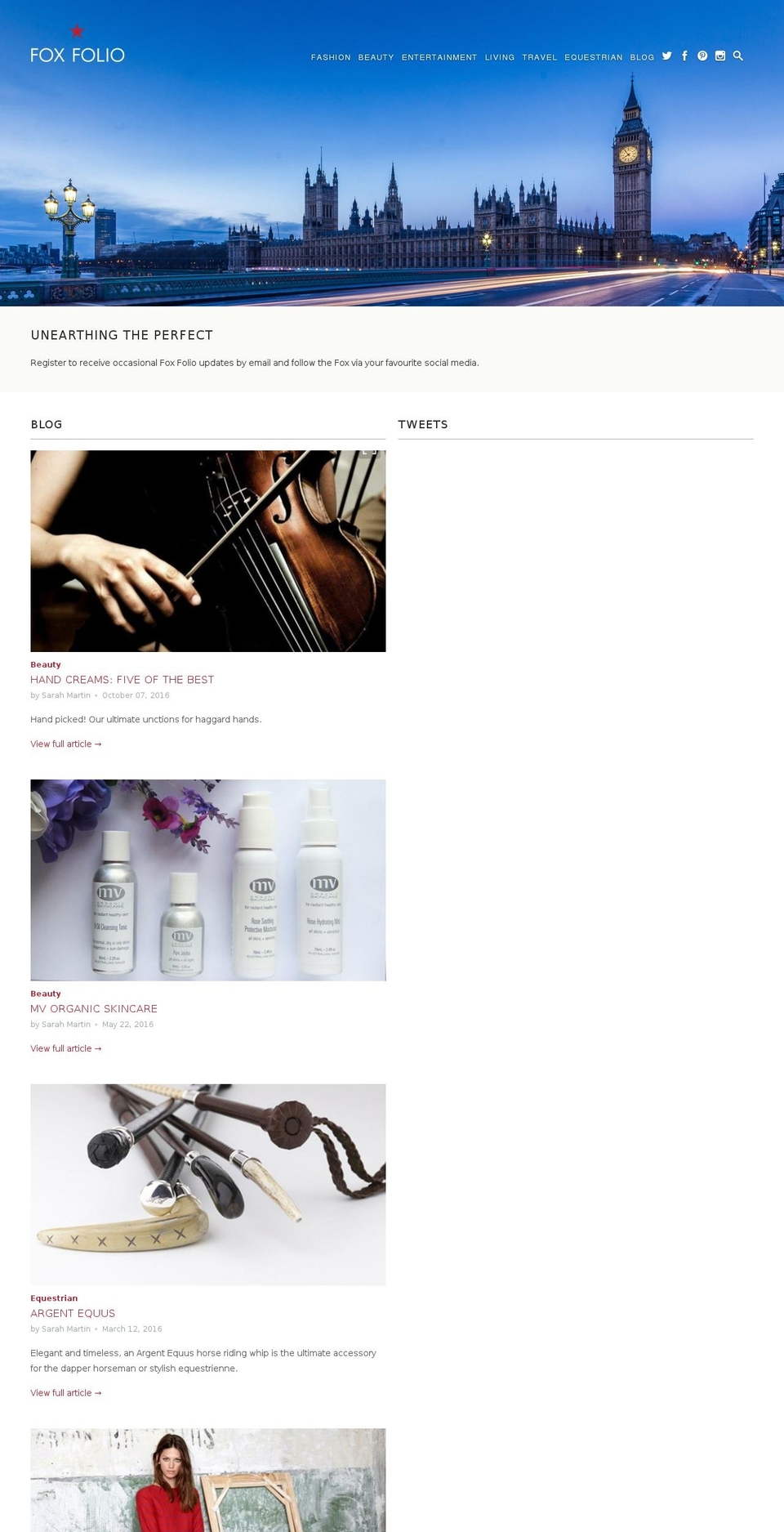 foxfolio.com shopify website screenshot