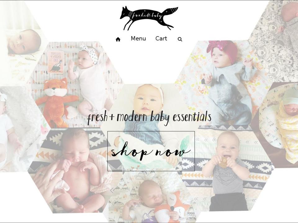 foxhillbaby.com shopify website screenshot