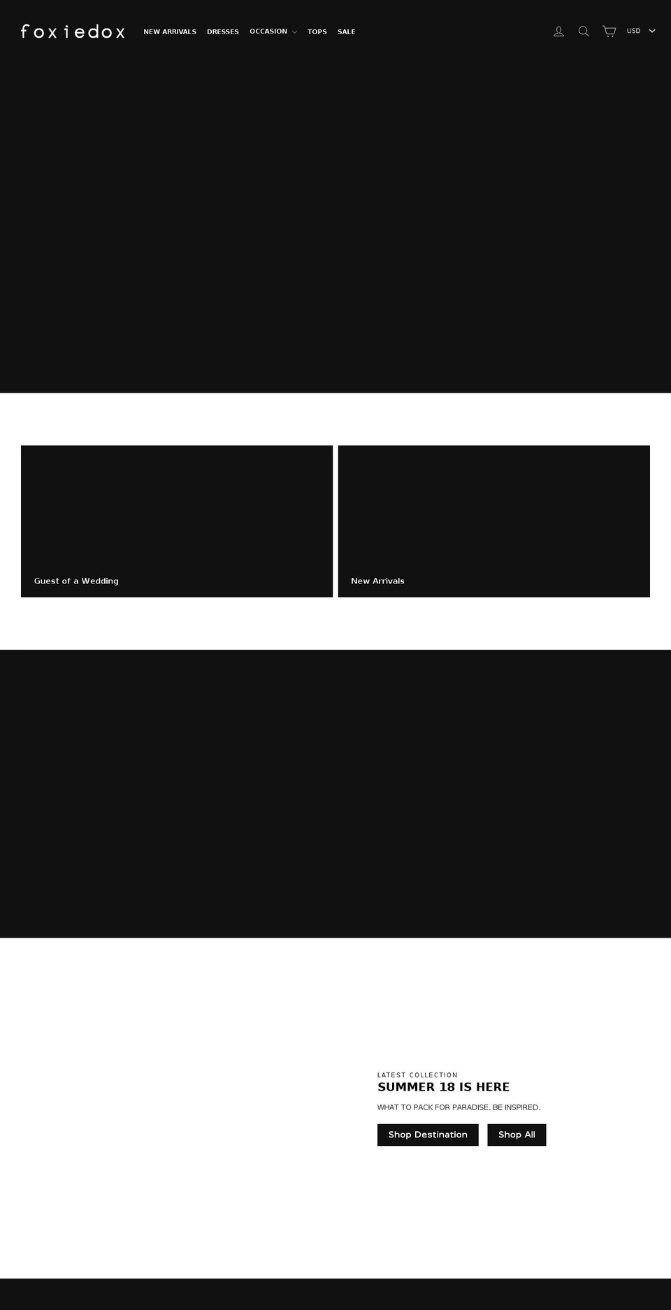 foxiedox.net shopify website screenshot