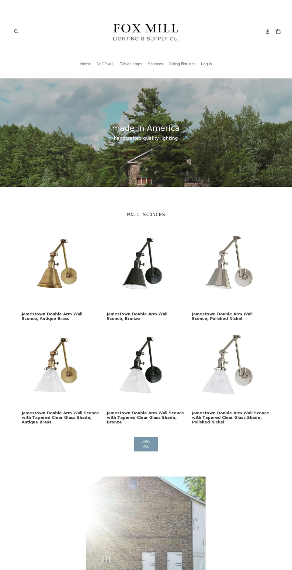 foxmillco.com — Shopify storefront screenshot
