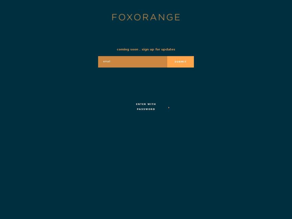 foxorange.com shopify website screenshot