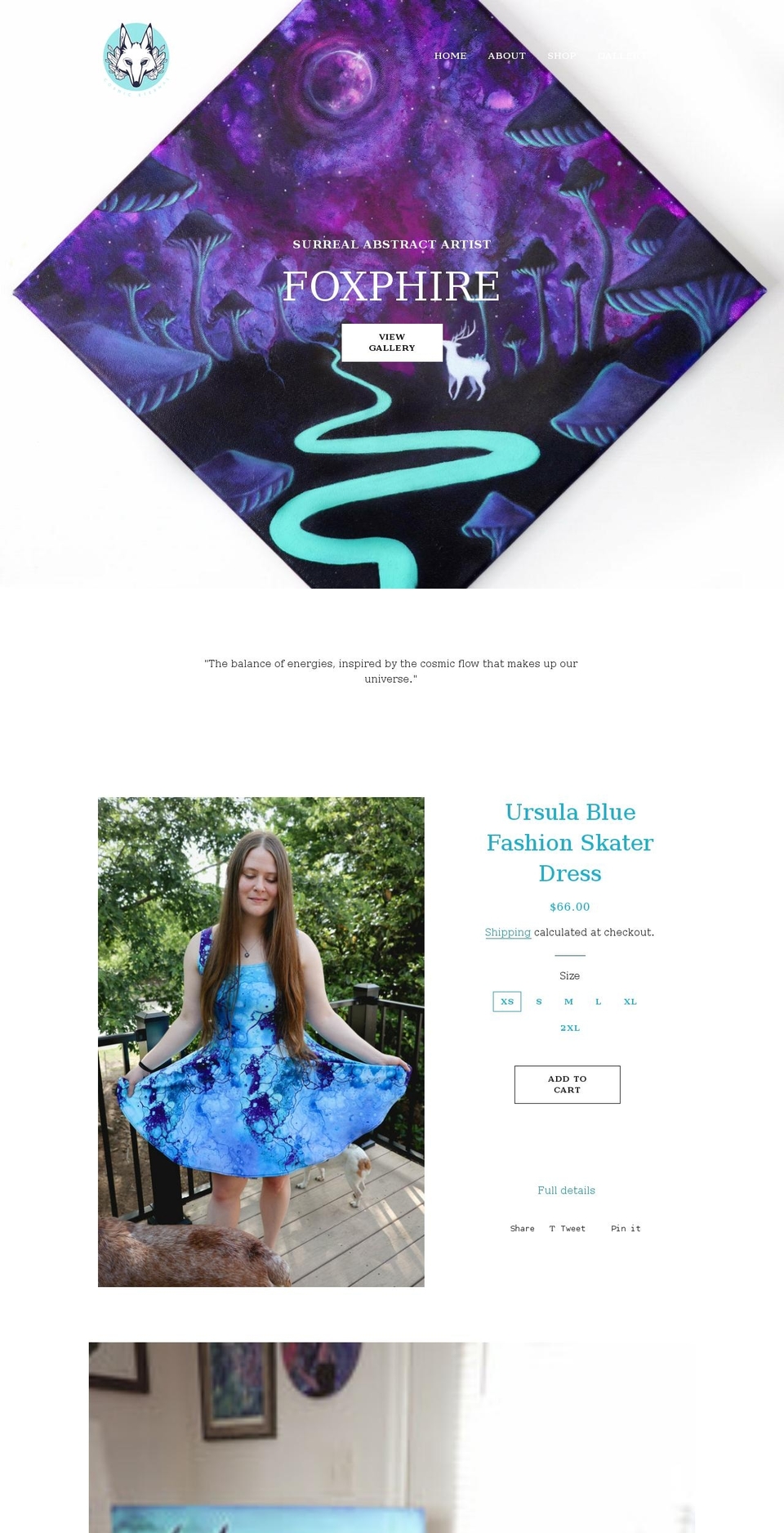 foxphire.com shopify website screenshot