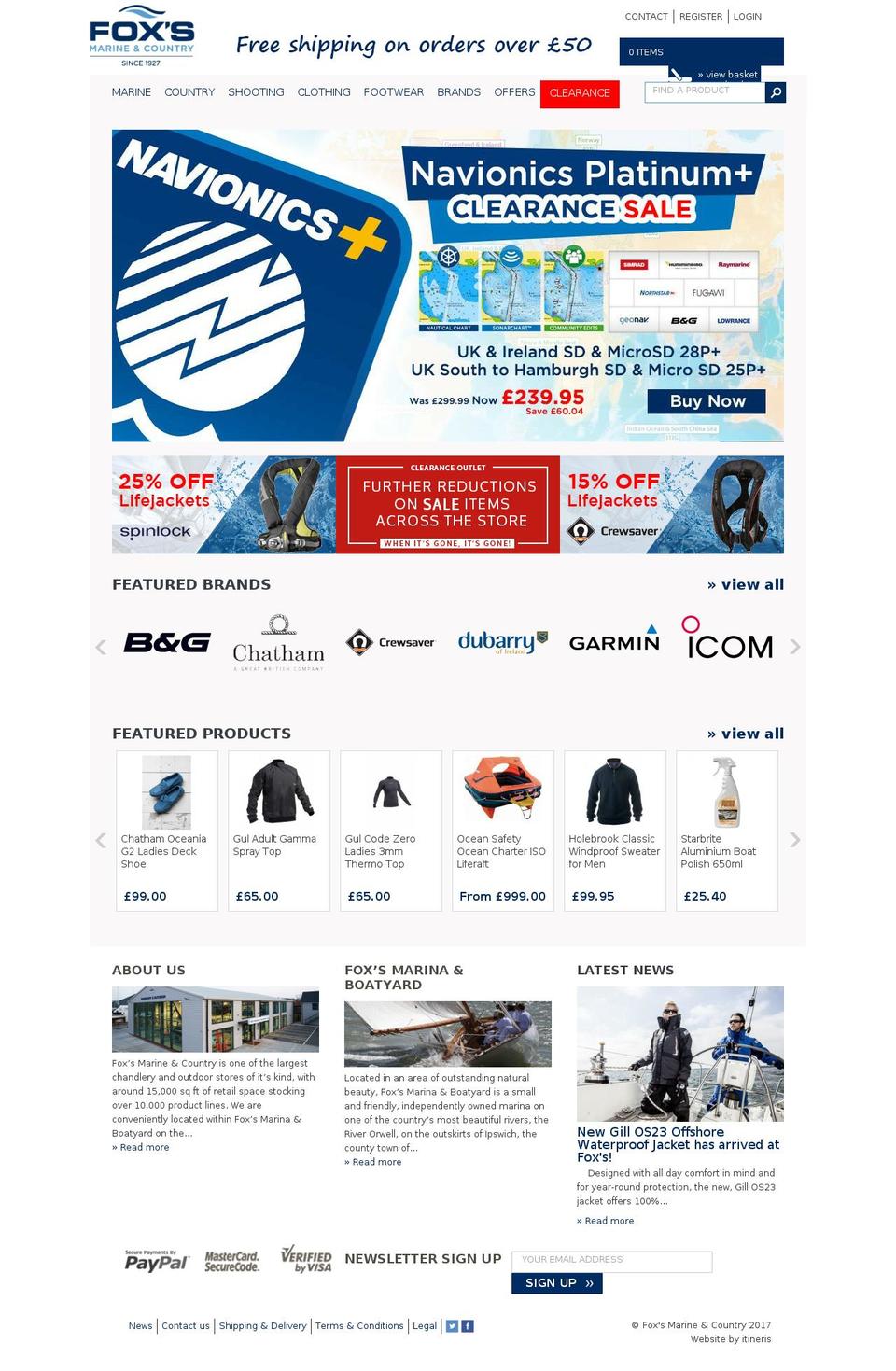 foxsonline.com shopify website screenshot