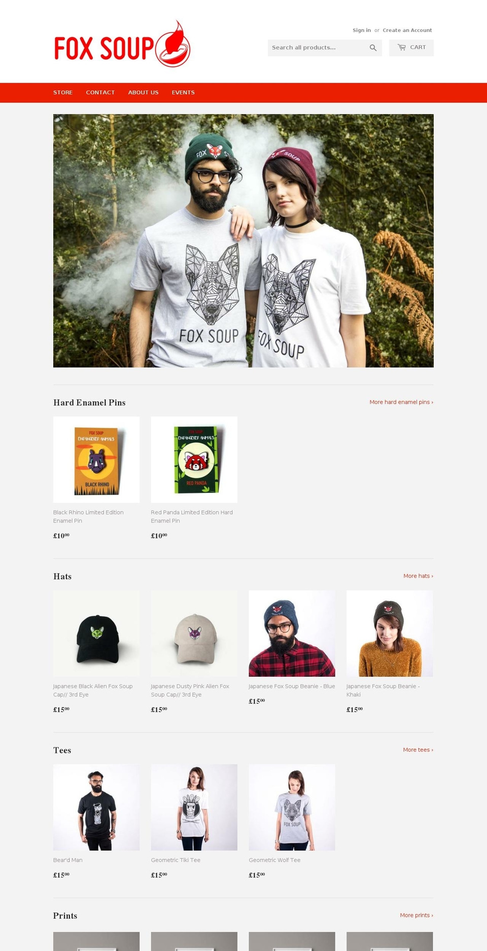 foxsoup.com shopify website screenshot