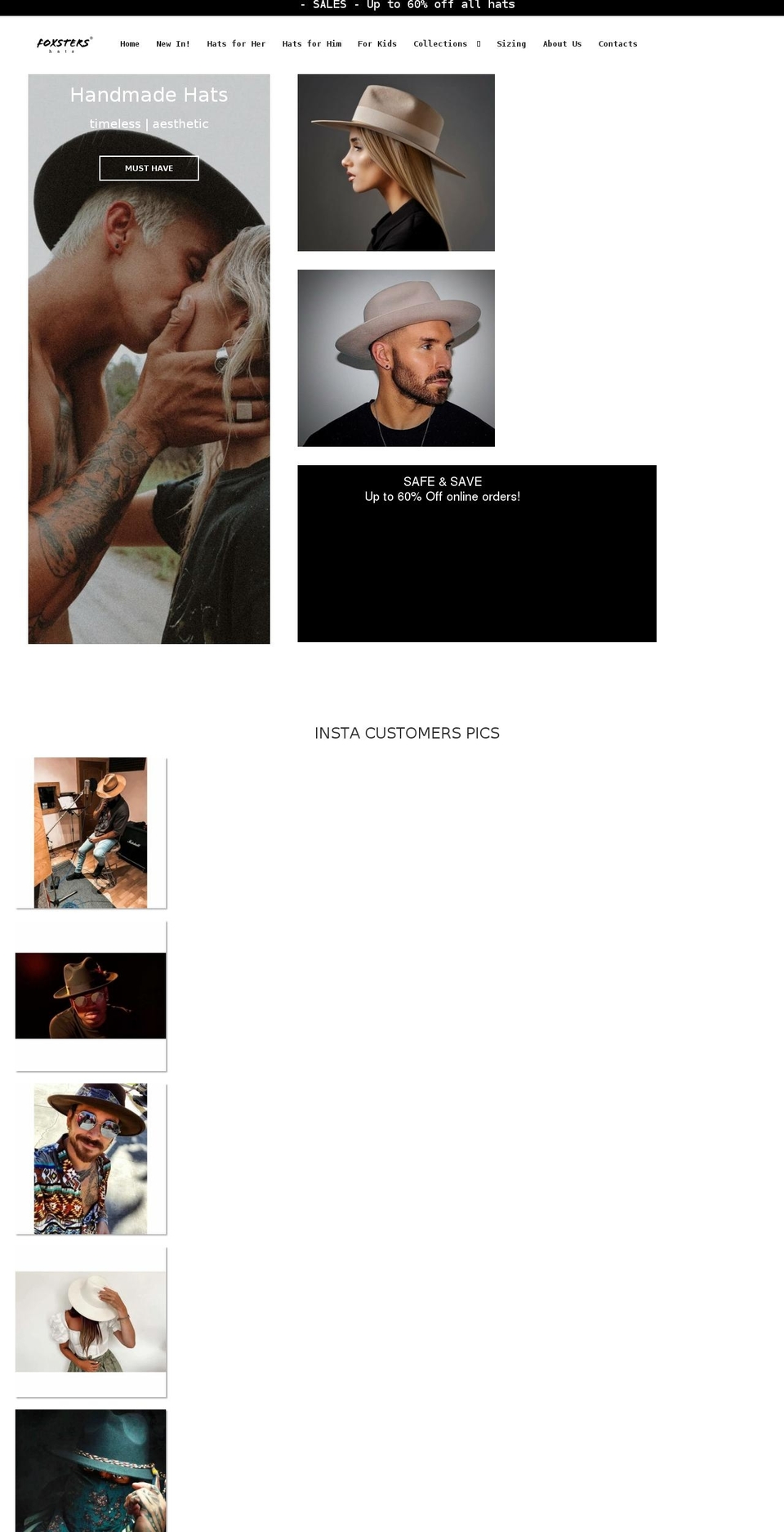 foxsters.com — Shopify storefront screenshot