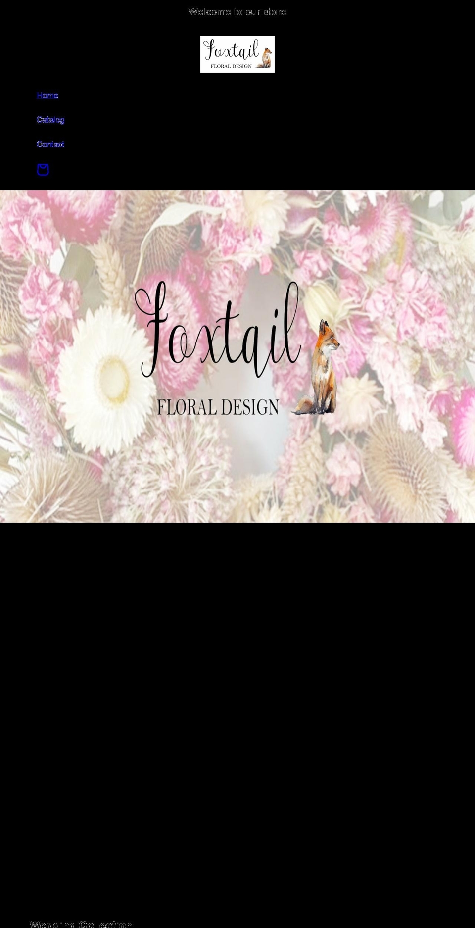 foxtailfloraldesign.co.uk shopify website screenshot