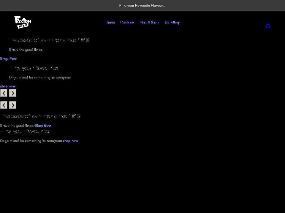 foxtonfizz.com shopify website screenshot