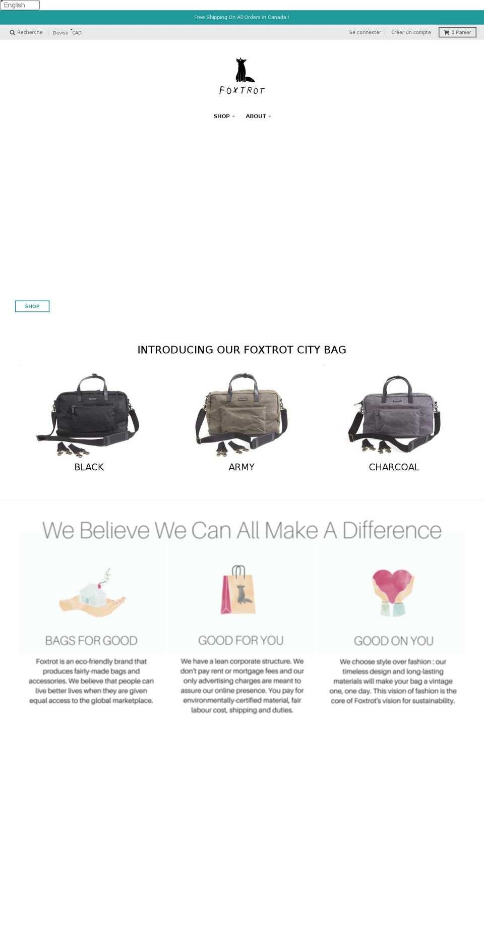 foxtrotfamily.com — Shopify storefront screenshot