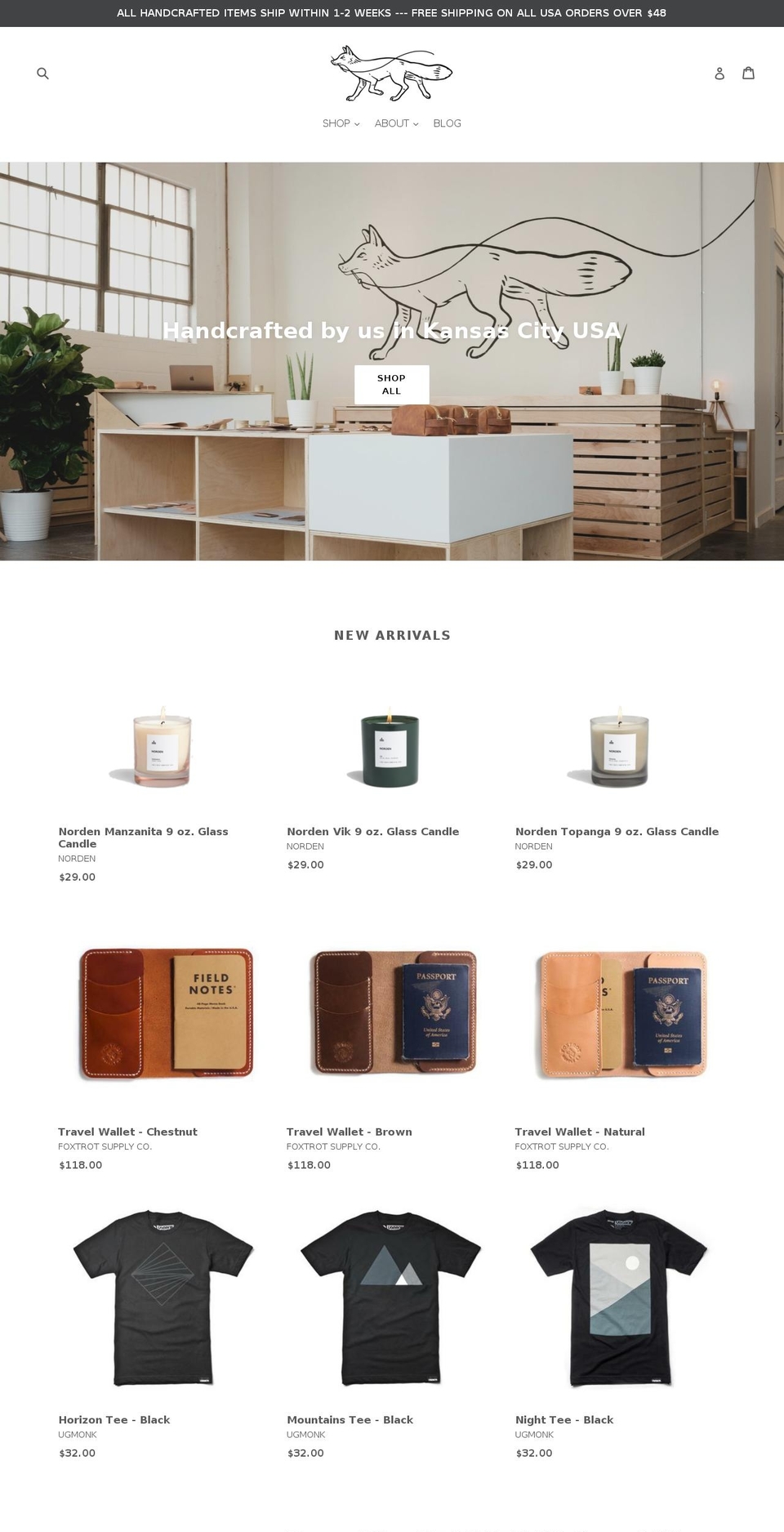 foxtrotsupply.net shopify website screenshot