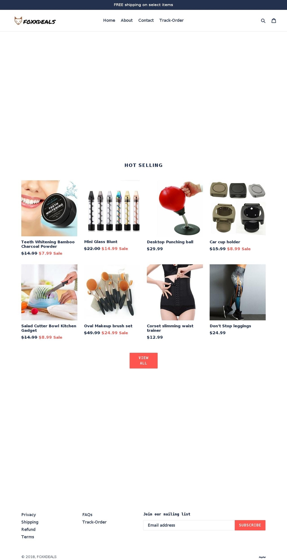 foxxdeals.com — Shopify storefront screenshot