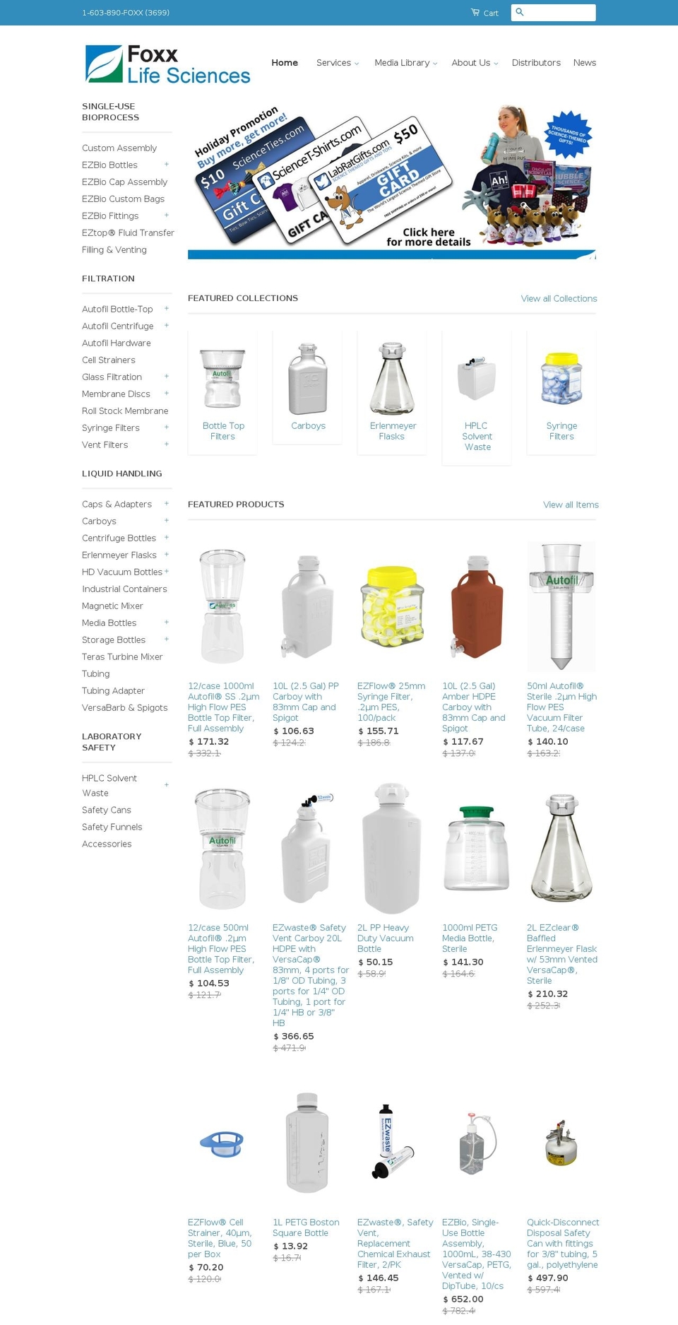 foxxlifesciences.com shopify website screenshot
