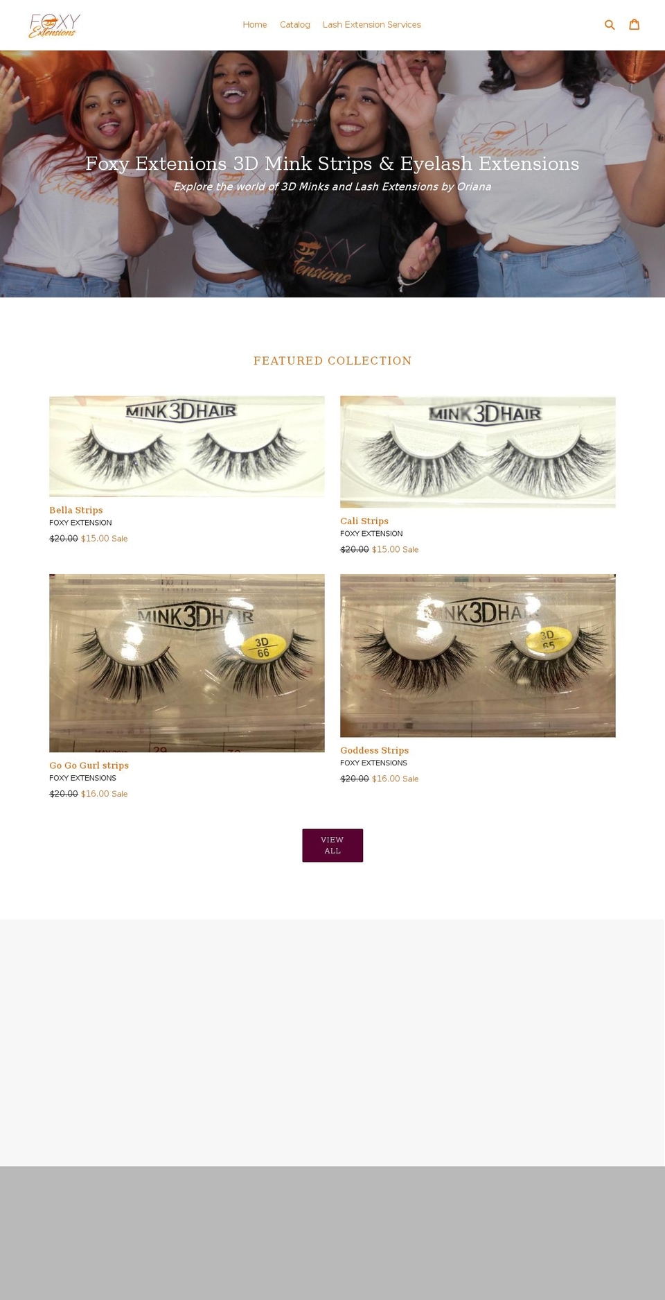 foxyextensions.com — Shopify storefront screenshot