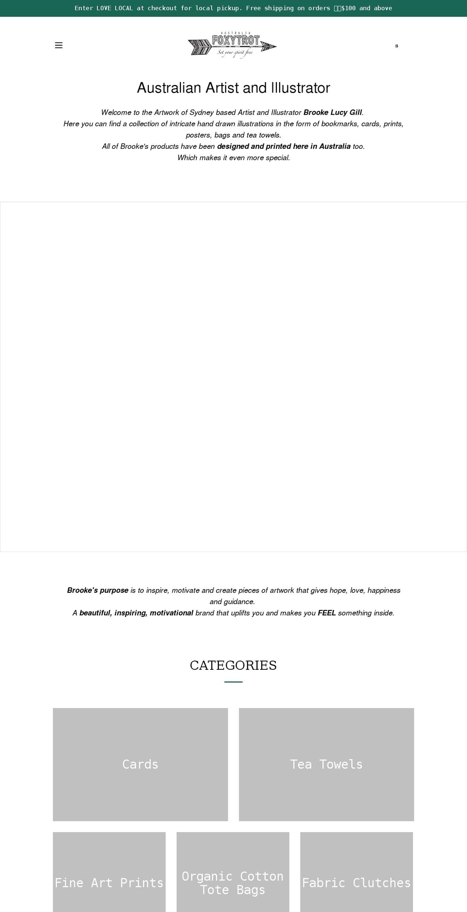 foxytrot.com.au shopify website screenshot