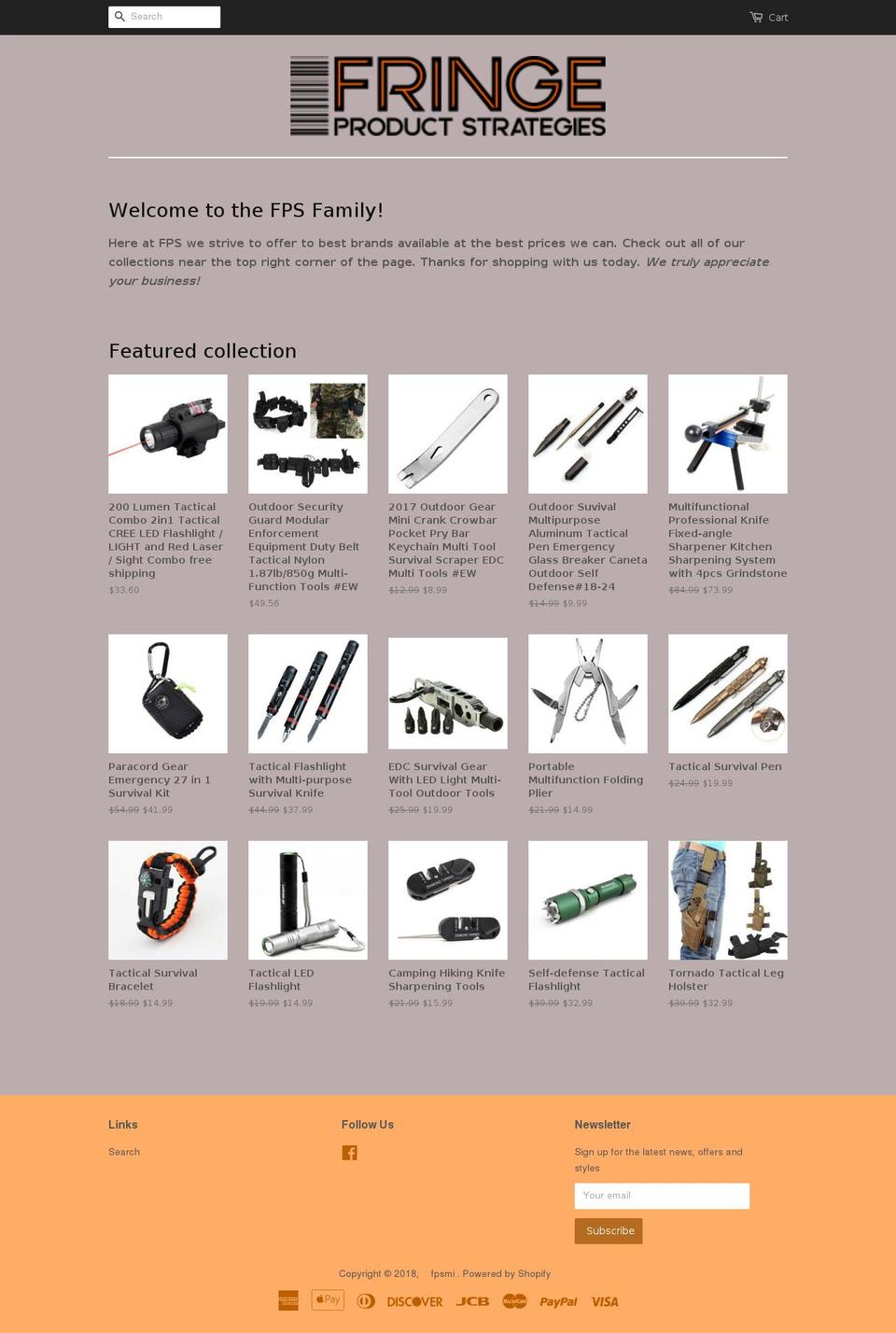 fpsmi.com — Shopify storefront screenshot
