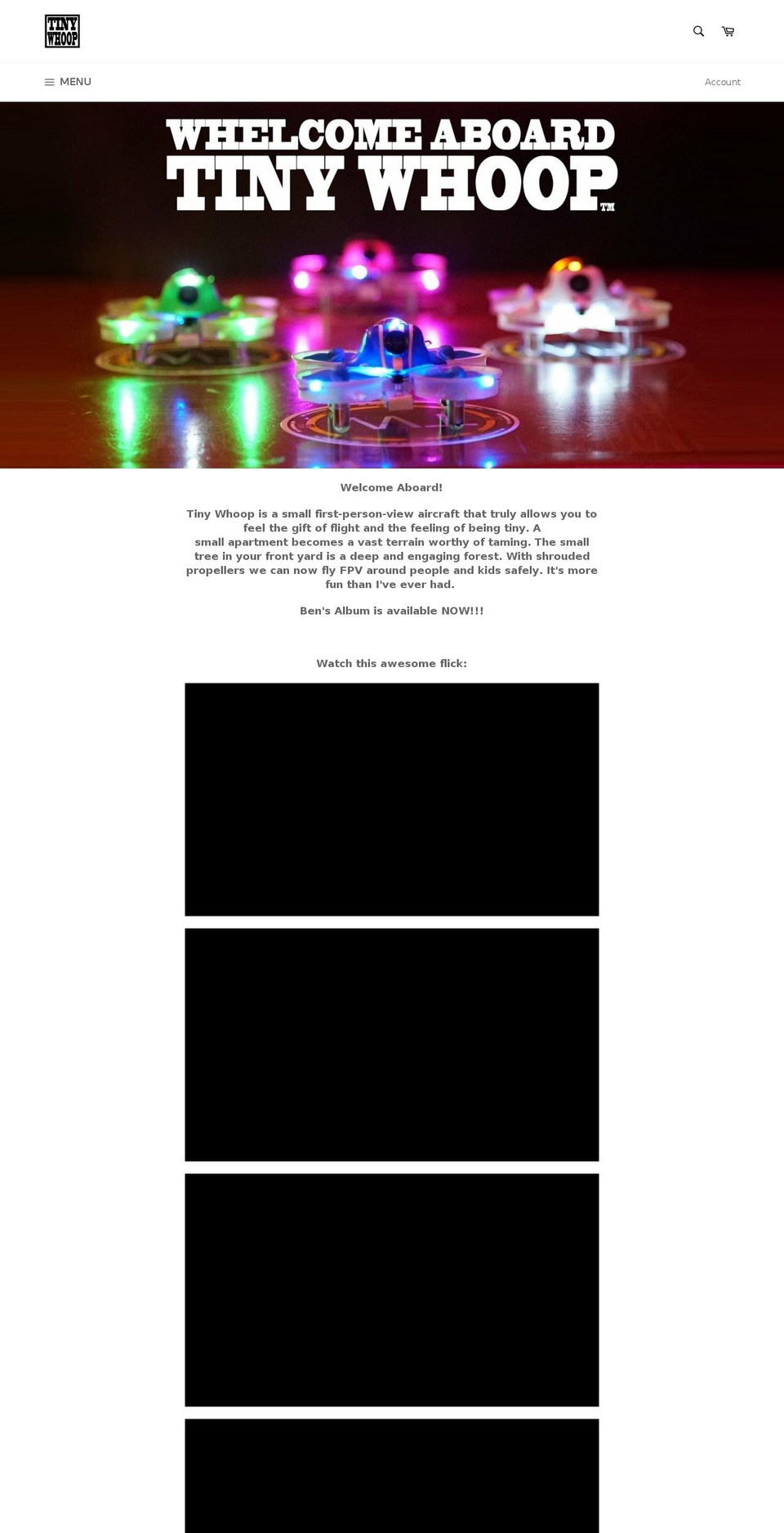 fpvindoors.com shopify website screenshot