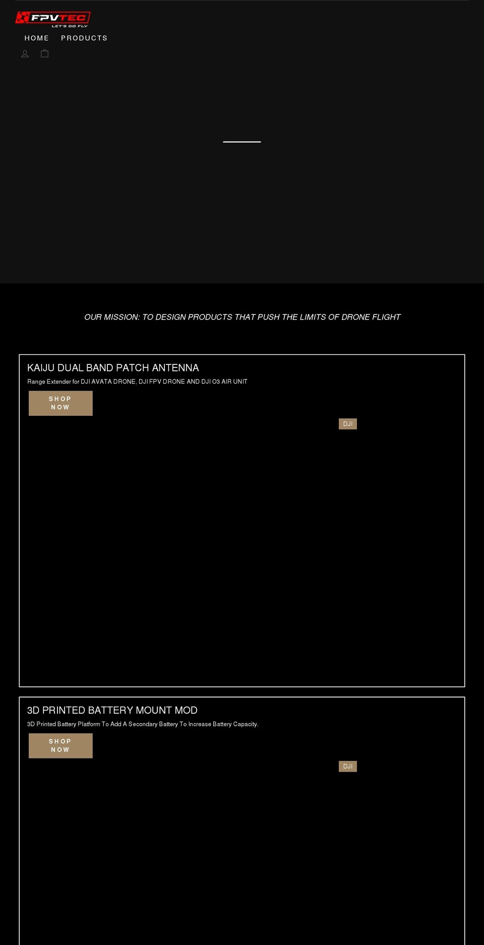fpvtec.com shopify website screenshot
