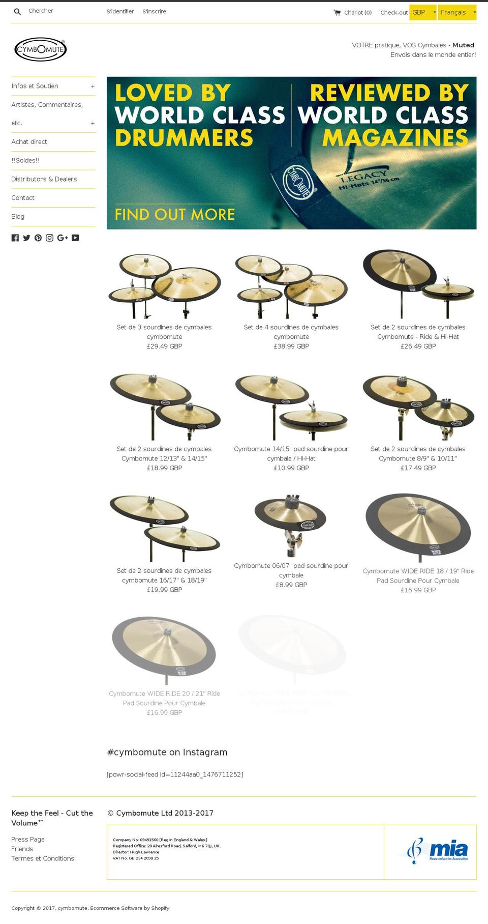 fr-cymbomute.com shopify website screenshot
