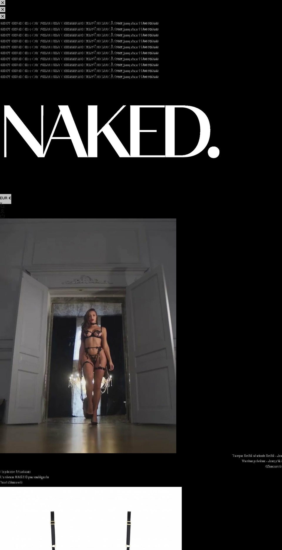 fr.naked-underwear.com shopify website screenshot