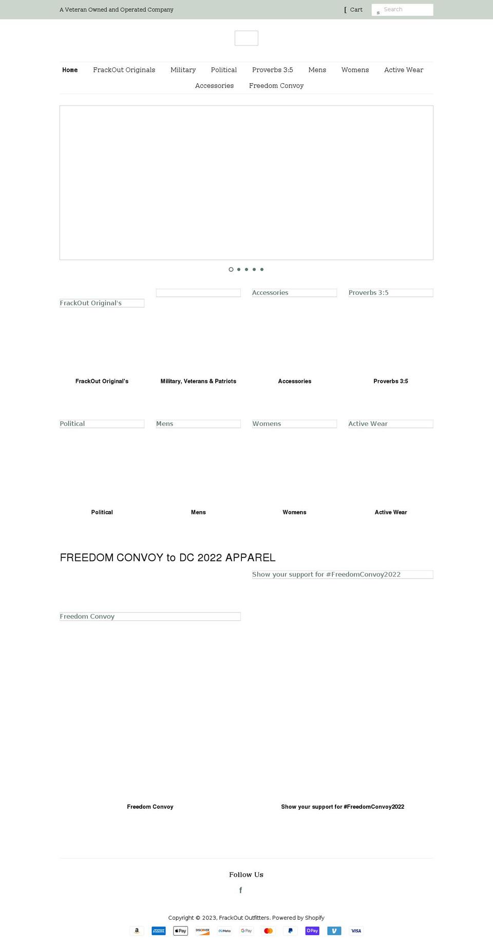 frackout.net shopify website screenshot