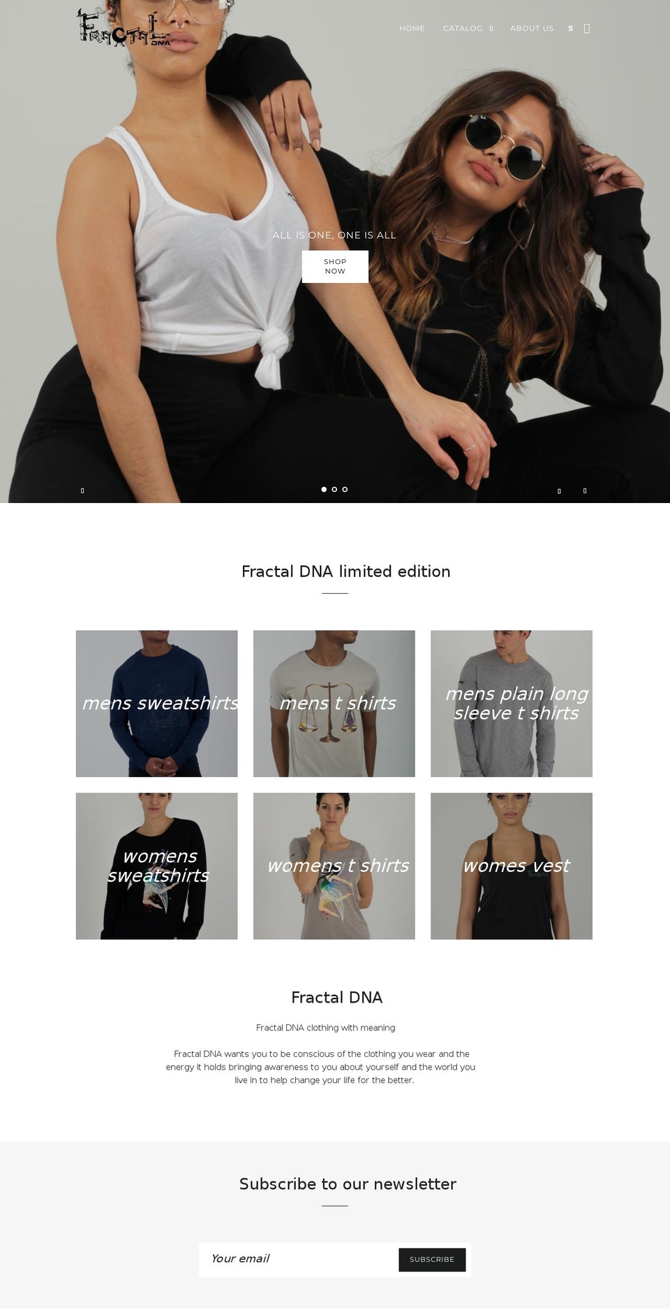 fractaldna.co.uk shopify website screenshot