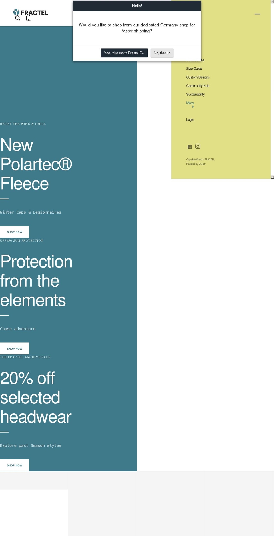 fractel.com.au shopify website screenshot