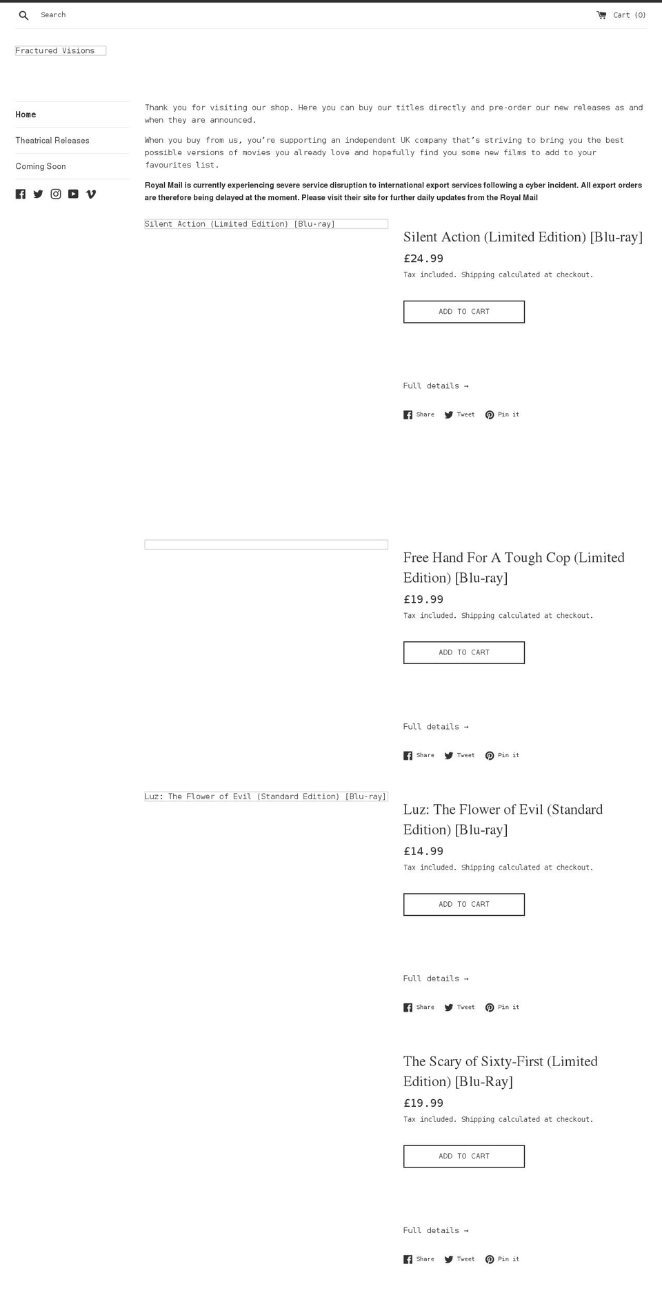 fracvis.co.uk shopify website screenshot