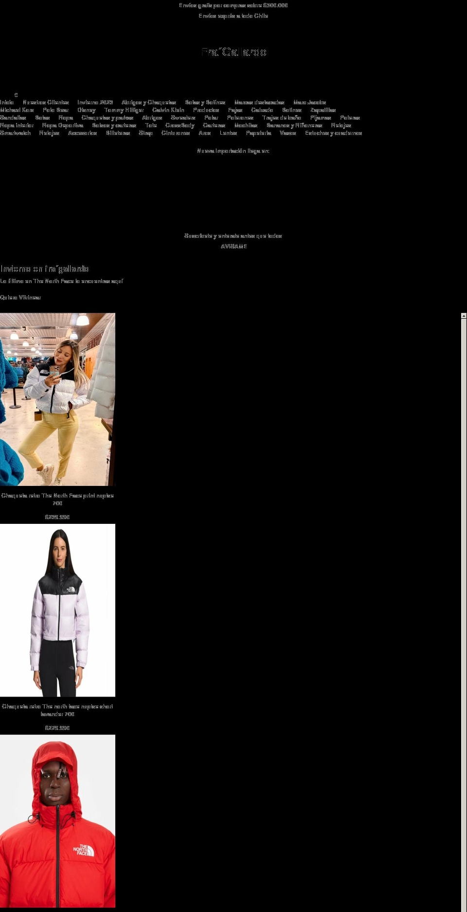 fragallardo.com shopify website screenshot