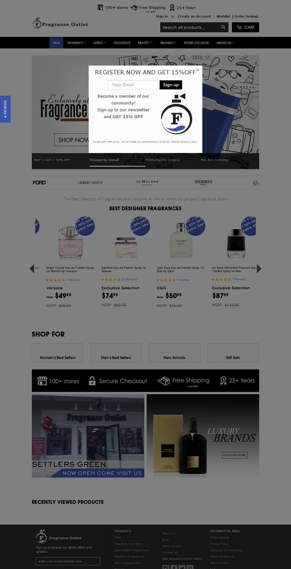 fragrance-outlet.us shopify website screenshot