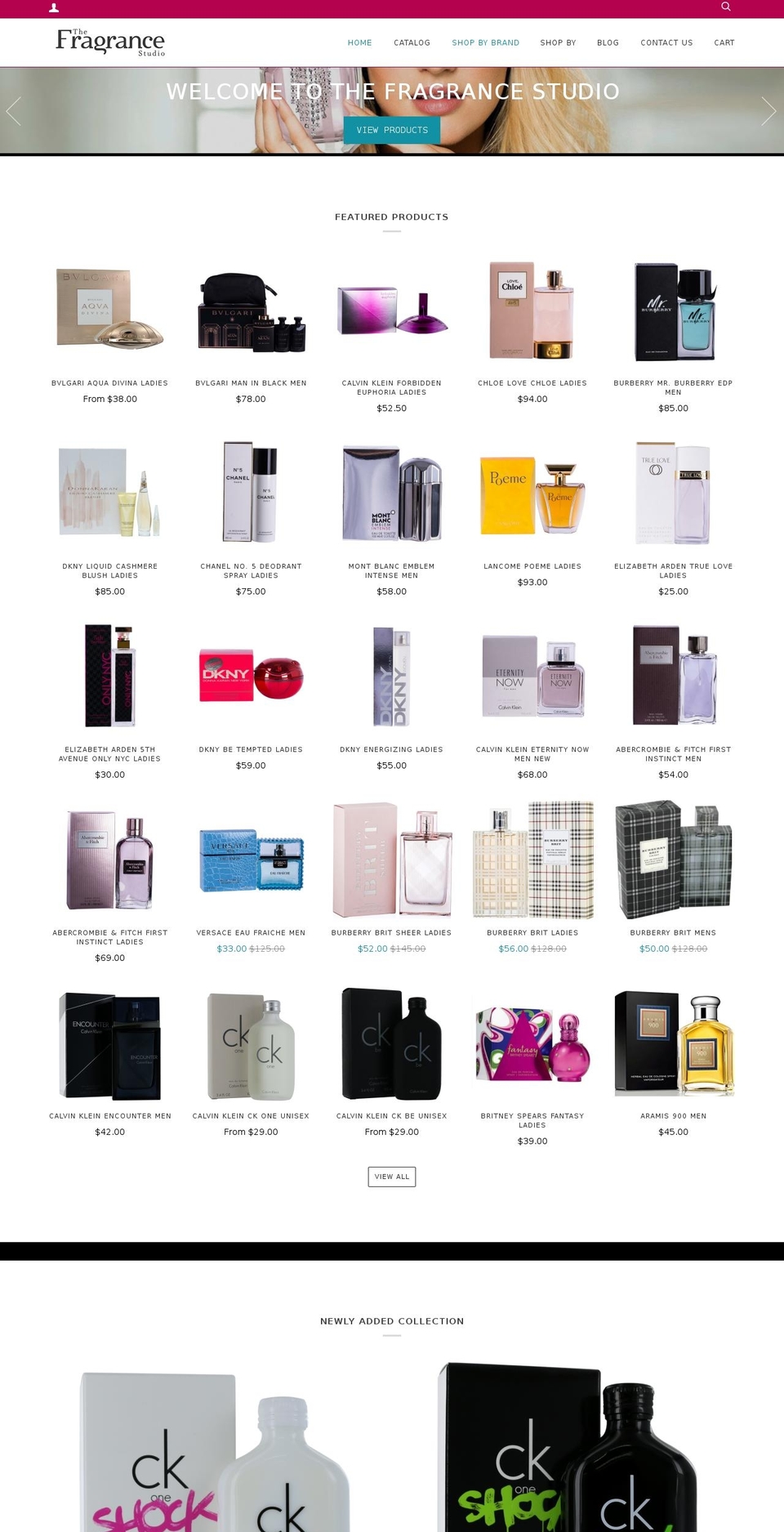 fragrance.studio shopify website screenshot