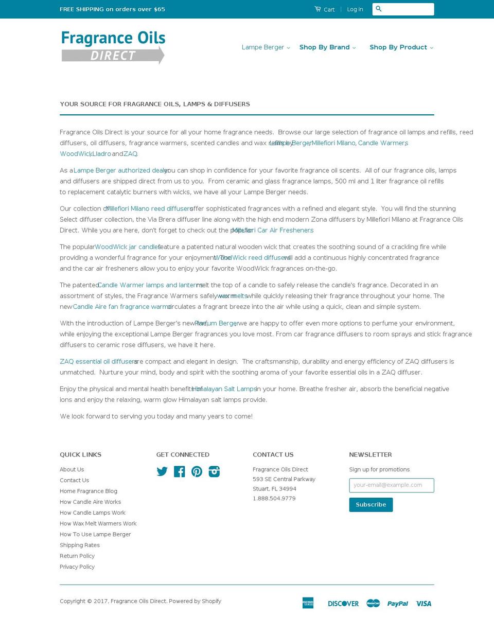 fragranceoilsdirect.com shopify website screenshot