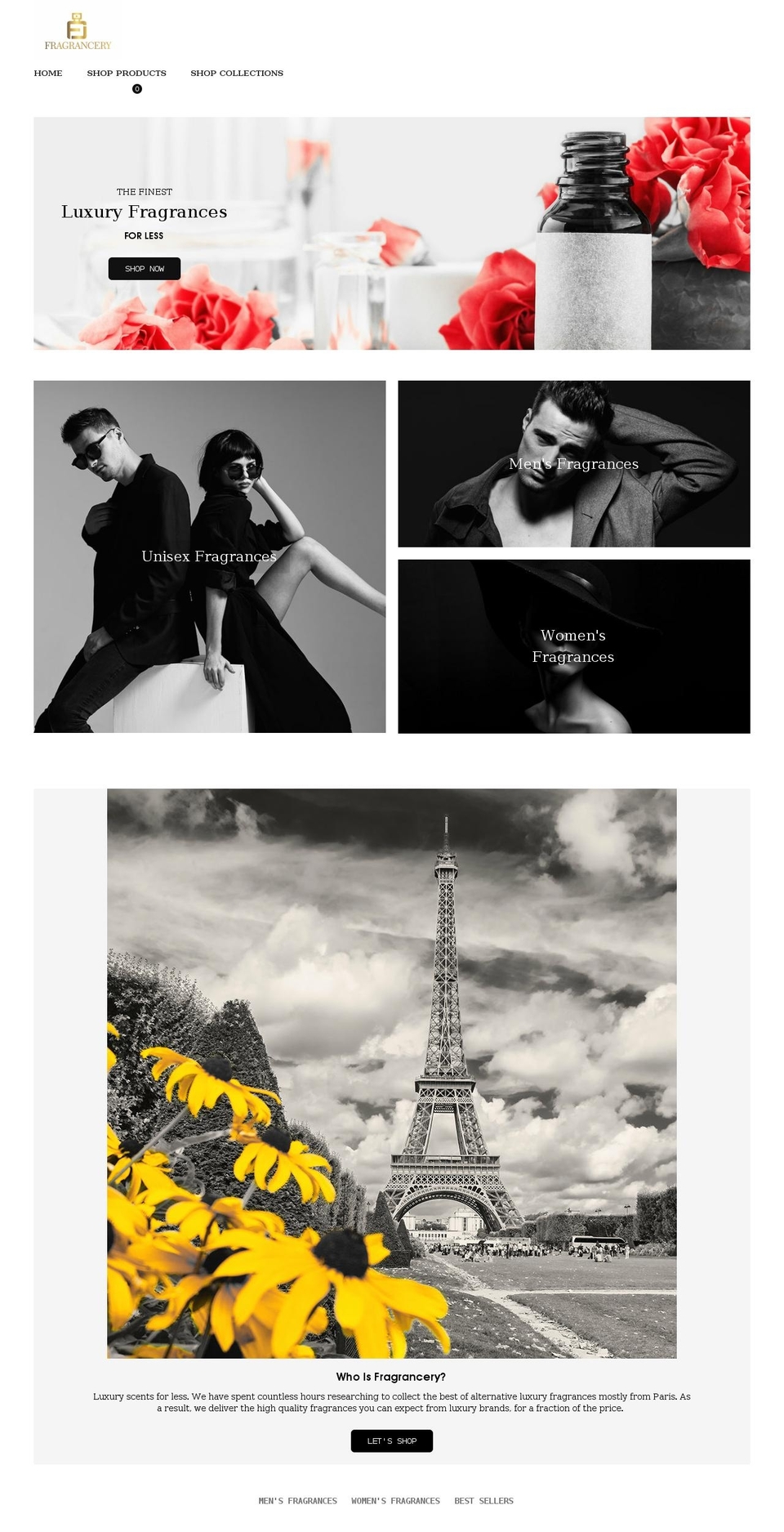 fragrancery.com shopify website screenshot