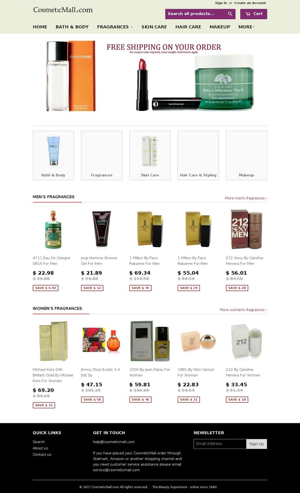 fragranceuniverse.com shopify website screenshot