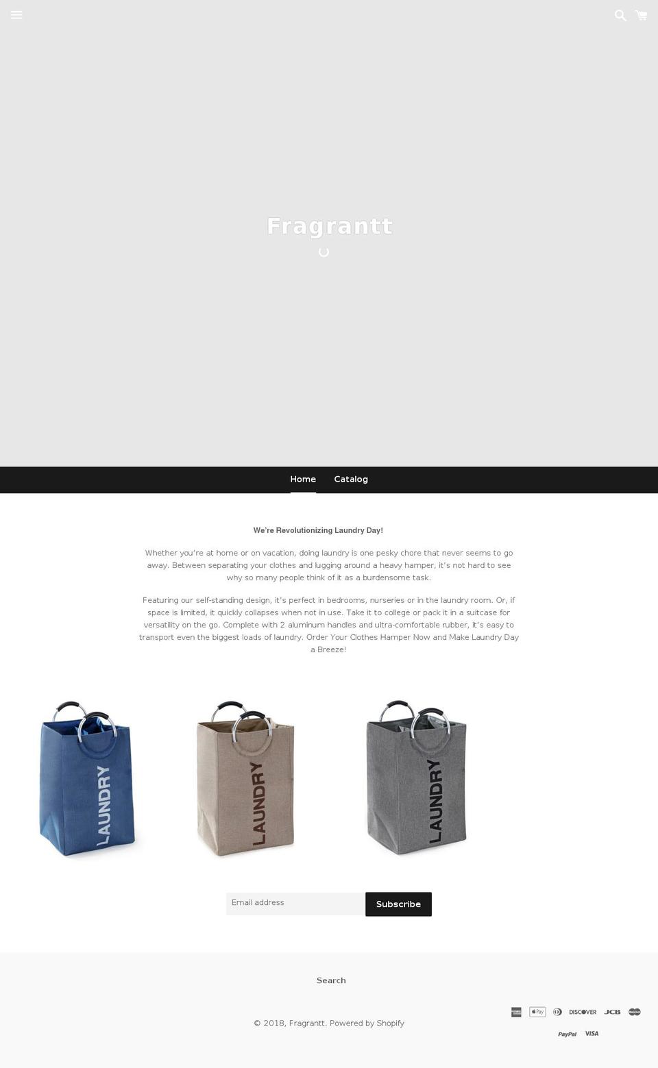 fragrantt.com — Shopify storefront screenshot