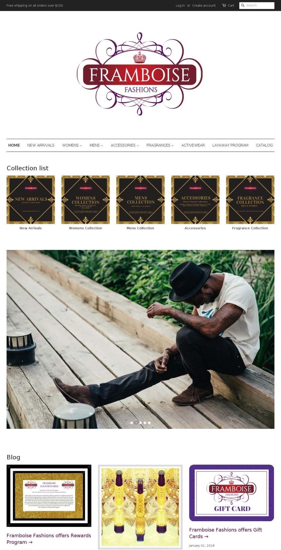 framboisefashions.com — Shopify storefront screenshot