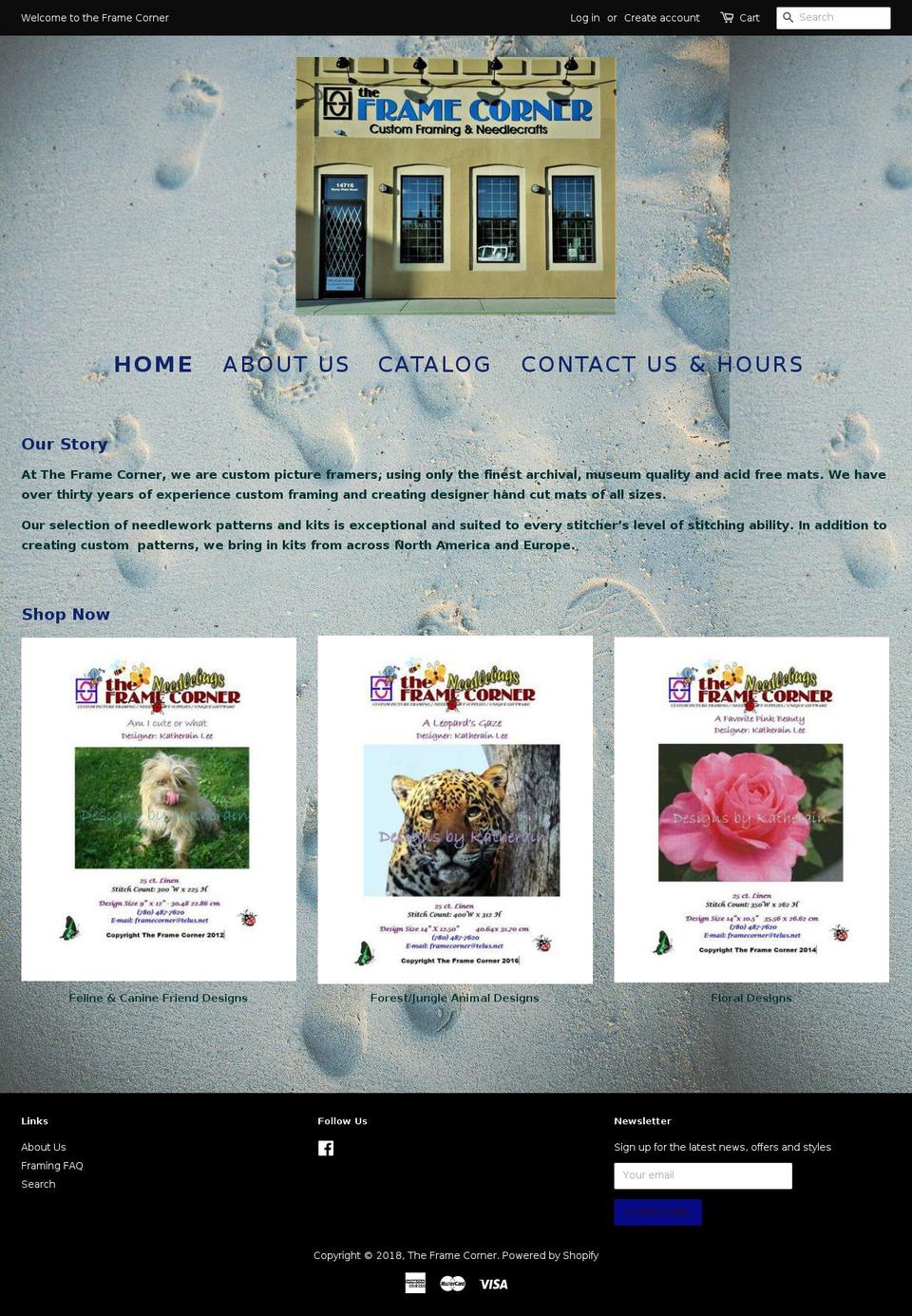 framecorner.ca shopify website screenshot